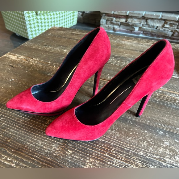 Red Hot Dolce Vita heels Size 7.5 - Picture 3 of 9
